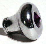 Universal Dash Deluxe Knob for 1/4” Shaft Purple Jewel Chrome Set Screw UP#23586