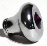 Universal Dash Deluxe Knob for 1/4” Shaft Purple Jewel Chrome Set Screw UP#23586