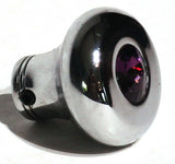 Universal Dash Deluxe Knob for 1/4” Shaft Purple Jewel Chrome Set Screw UP#23586