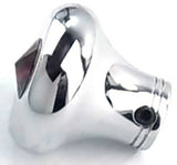 Universal Dash Deluxe Knob for 1/4” Shaft RED Jewel Chrome Set Screw UP#23587
