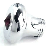 Universal Dash Deluxe Knob for 1/4” Shaft RED Jewel Chrome Set Screw UP#23587