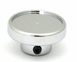 UP Fan Air Control Knob Chrome Aluminum w/ Black Maltese Cross Sticker #23606