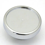 Fan Air Control Knob Chrome Aluminum w/ 1" Blue Maltese Cross Sticker UP#23607