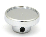 Fan Air Control Knob Chrome Aluminum w/ 1" Blue Maltese Cross Sticker UP#23607