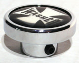 UP Washer Control Knob Chrome Aluminum w/ Black Maltese Cross Sticker #23618