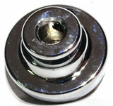 UP Washer Control Knob Chrome Aluminum w/ Black Maltese Cross Sticker #23618