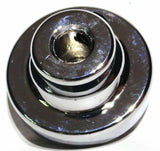 UP Washer Control Knob Chrome Aluminum w/ Black Maltese Cross Sticker #23618