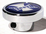 UP Washer Control Knob Chrome Aluminum w/ Blue Maltese Cross Sticker #23619