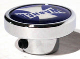 UP Washer Control Knob Chrome Aluminum w/ Blue Maltese Cross Sticker #23619
