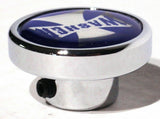 UP Washer Control Knob Chrome Aluminum w/ Blue Maltese Cross Sticker #23619