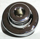 UP Washer Control Knob Chrome Aluminum w/ Green Maltese Cross Sticker #23620