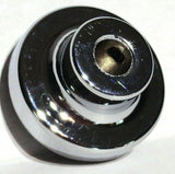 UP Washer Control Knob Chrome Aluminum w/ Purple Maltese Cross Sticker #23621
