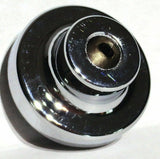 UP Washer Control Knob Chrome Aluminum w/ Purple Maltese Cross Sticker #23621
