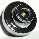 UP Washer Control Knob Chrome Aluminum w/ Purple Maltese Cross Sticker #23621