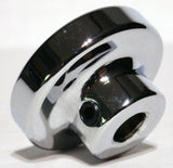UP Washer Control Knob Chrome Aluminum w/ Purple Maltese Cross Sticker #23621