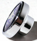 UP Washer Control Knob Chrome Aluminum w/ Purple Maltese Cross Sticker #23621
