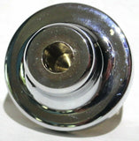 UP Washer Control Knob Chrome Aluminum w/ Red Maltese Cross Sticker #23622