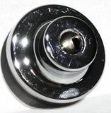 UP Wiper Control Knob Chrome Aluminum w/ Blue Maltese Cross Sticker #23625