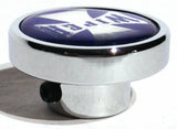 UP Wiper Control Knob Chrome Aluminum w/ Blue Maltese Cross Sticker #23625