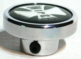 Wiper Control Knob Chrome Aluminum w/ Green Maltese Cross Sticker UP#23626