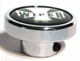 Wiper Control Knob Chrome Aluminum w/ Green Maltese Cross Sticker UP#23626