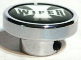 Wiper Control Knob Chrome Aluminum w/ Green Maltese Cross Sticker UP#23626