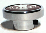 UP Wiper Control Knob Chrome Aluminum w/ Red Maltese Cross Sticker #23628
