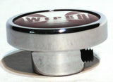 UP Wiper Control Knob Chrome Aluminum w/ Red Maltese Cross Sticker #23628