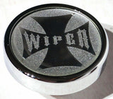 Wiper Control Knob Chrome Aluminum w/ Silver Maltese Cross Sticker UP#23629