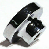 Wiper Control Knob Chrome Aluminum w/ Silver Maltese Cross Sticker UP#23629