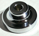 Wiper Control Knob Chrome Aluminum w/ Silver Maltese Cross Sticker UP#23629