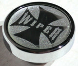 Wiper Control Knob Chrome Aluminum w/ Silver Maltese Cross Sticker UP#23629