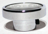 Wiper Control Knob Chrome Aluminum w/ Silver Maltese Cross Sticker UP#23629