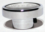 Wiper Control Knob Chrome Aluminum w/ Silver Maltese Cross Sticker UP#23629