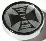 Wiper Control Knob Chrome Aluminum w/ Silver Maltese Cross Sticker UP#23629