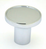 Air Brake Knob Tractor Screw-On Chrome w/ Purple Maltese Cross Sticker #23657