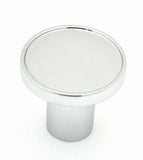 Air Brake Knob Tractor Screw-On Chrome w/ Silver Maltese Cross Sticker UP#23659