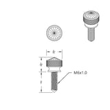 Dash Screws for Kenworth Blue Jewels Chrome 3/4" Long Shaft UP#23809 Set of 2
