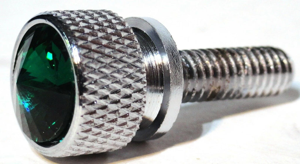 Dash Screws for Kenworth Green Jewel Chrome 3/4" Long Shaft UP#23810 Set of 2