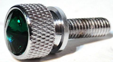 Dash Screws for Kenworth Green Jewel Chrome 3/4" Long Shaft UP#23810 Set of 2