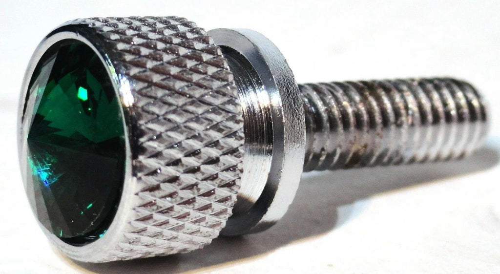 Dash Screws for Kenworth Green Jewel Chrome 3/4" Long Shaft UP#23810 Set of 2