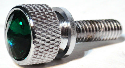 Dash Screws for Kenworth Green Jewel Chrome 3/4" Long Shaft UP#23810 Set of 2