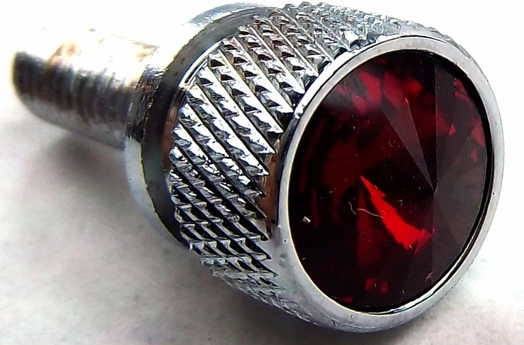 Dash Screws for Kenworth Red Jewels Chrome 3/4" Long Shaft UP#23812 Set of 2