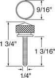Dash Panel Screws for Kenworth Blue Jewel Chrome 1 3/4" Long UP#23816 Set of 6