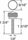 UP Dash Panel Screws for Kenworth Amber Jewel Chrome 1 3/4" Long #23821 Set of 2