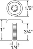 Dash Panel Screws for Kenworth Torx Head Original Style 1" Tall UP#23823 Pair