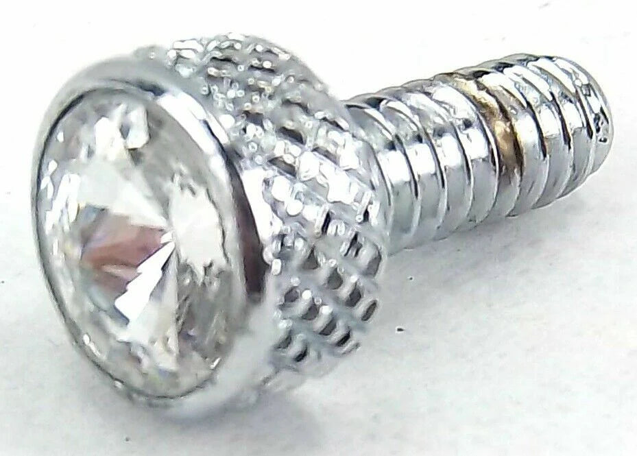 Dash Panel Screws for Peterbilt Clear Jewel Chrome 3/4" Tall #23833 Set of 2