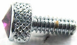 UP Dash Panel Screws for Peterbilt Purple Jewel Chrome 3/4" Tall #23835 Set of 2