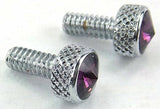 UP Dash Panel Screws for Peterbilt Purple Jewel Chrome 3/4" Tall #23835 Set of 2