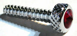 UP Dash Panel Screws for Freightliner Red Jewel Chrome 1 3/16" #23843 Set of 2